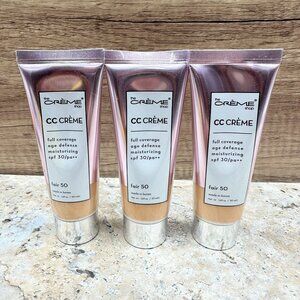 3 Pack The Creme Shop CC Creme SPF 30 PA++ Full Coverage Fair 50 1.69 oz Korea